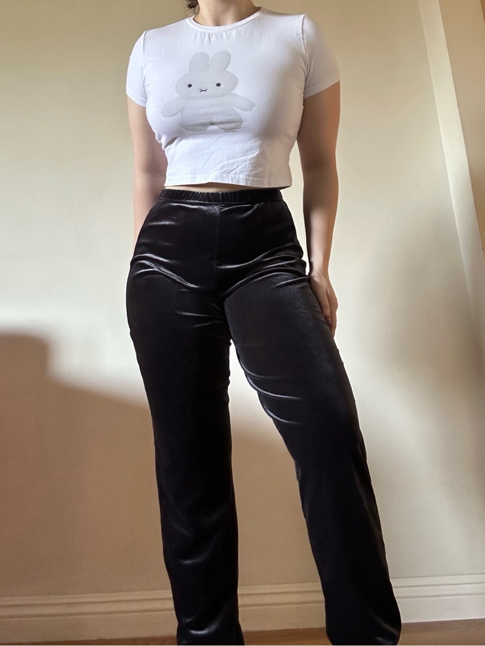 vintage 90s velour velvet gray pants